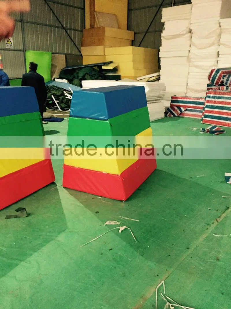 Trapezoid Vaulting Box/soft vaulting horse for children