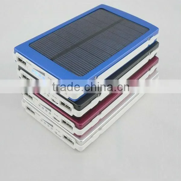 2015 Factory Price High Quality New Solar Power Bank Charger Station 10000mah For All Digital Devices