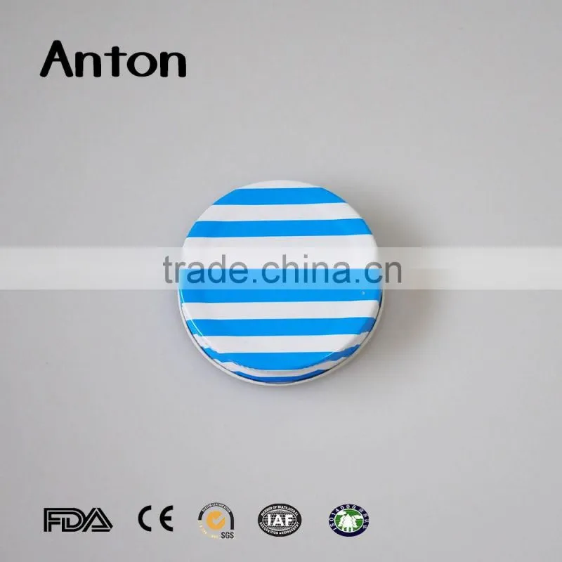 Tin metal lug cap with printing