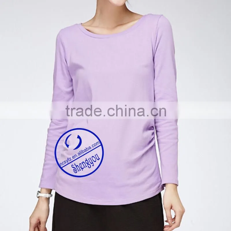 Outdoor Organic Cotton Viscose Maternity Tshirt for Pregnancy