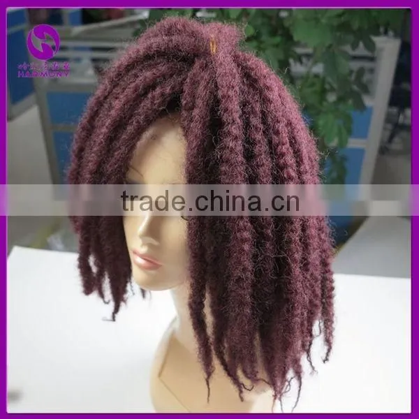Wholesale 8 Colors Optional 110g 18" Crochet Twist Braids Ebony Synthetic Braiding Hair Soft Dreadlocks Hair Extensions