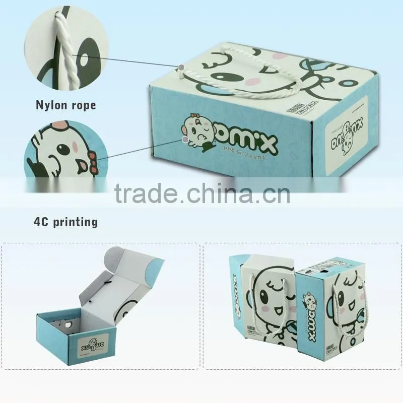 Full Color Printed Matte Laminated Paper Cardboard Packaging Box for Shoes