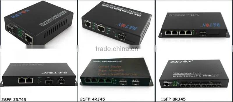 1000M 2 SFP 2 RJ45 Media Converter