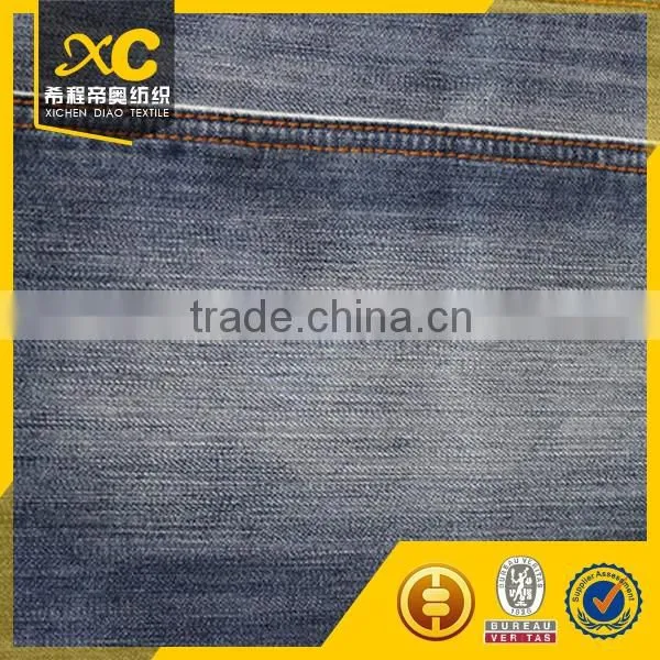 Dark blue Poly cotton denim fabric non stretch