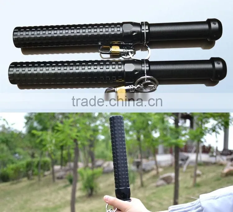 Outddor Aluminum Rechargeable Self defense LED Baton Flashlight