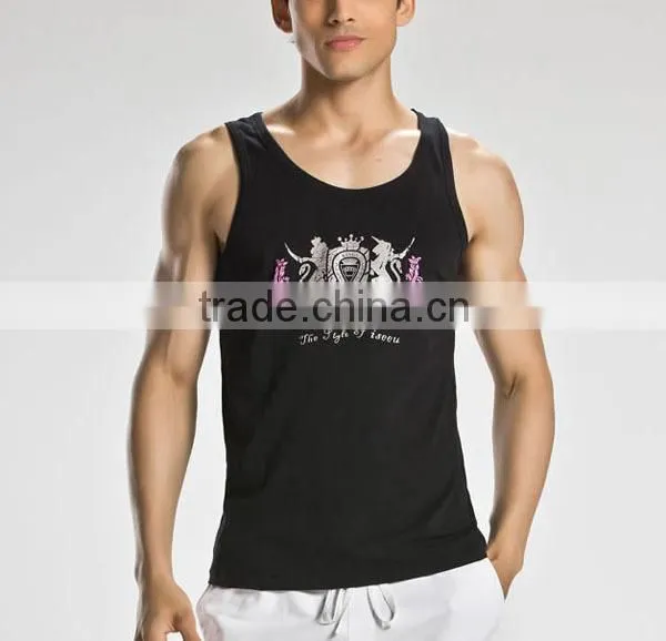 Custom tank top, mens cotton vest, casual gilet(YCT-B0651)
