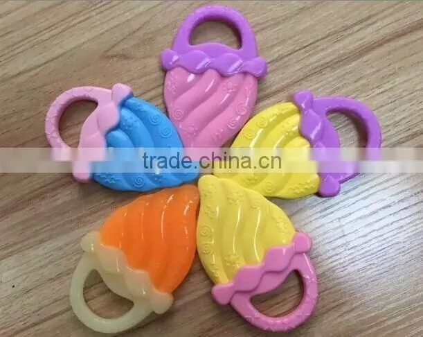 OEM stand up banana shape baby silicone teether pacifier baby teether brush