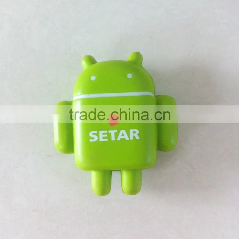 green Android pu antistress toy