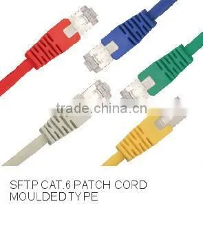 S/FTP Cat6 with RJ11 plug moulded patch cord/network cable