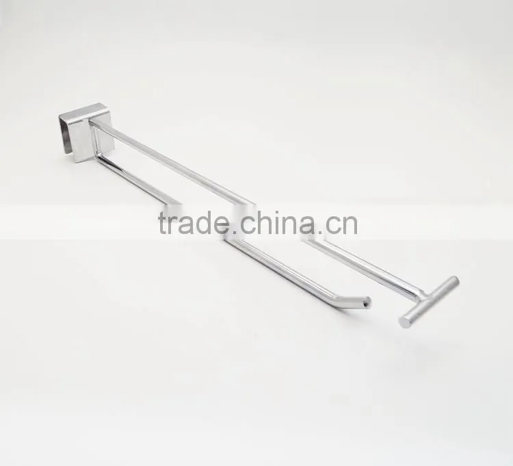 Square Hanging Hooks Tube Bar Hooks metal single hook coat hooks