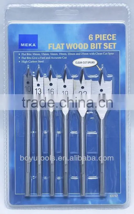 industry quality bright finish flat wood bit