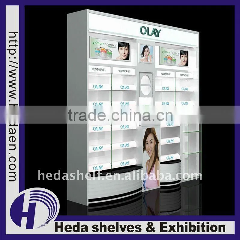 acrylic makeup counter display