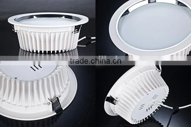 High color rendering uniform luminance no dark space high power 40w led ceiling downlights
