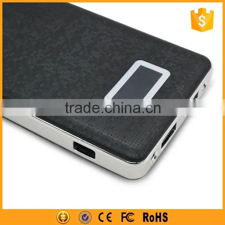 2016 New Trends Manual for Power Bank 12000mAh with LED