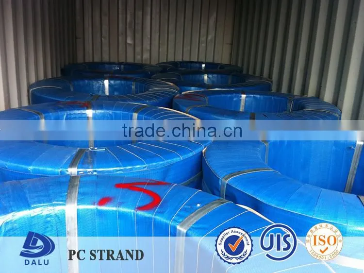 BS5896 7 Wire PVC Coated Unbonded PC Steel Strand Wire