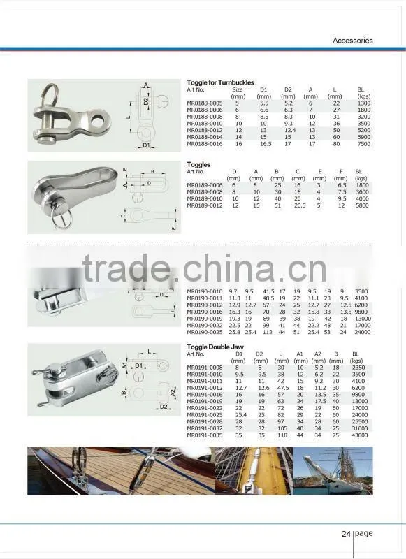 Stainless Steel Toggle Machined