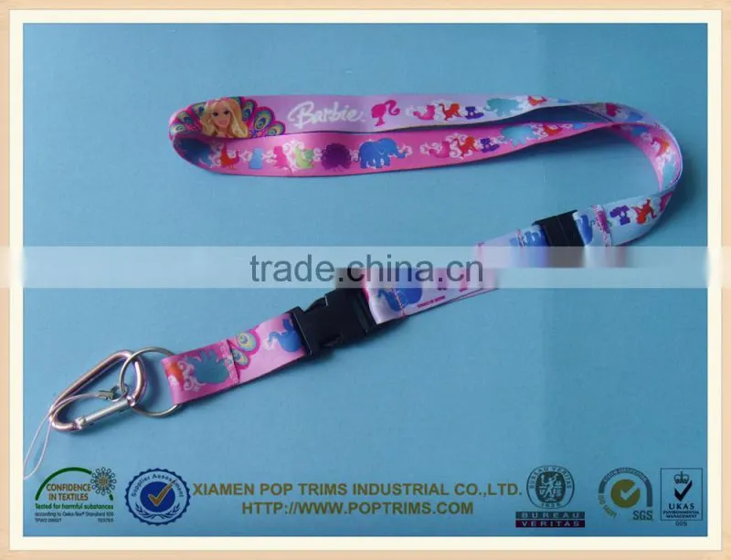 double face polyester coustom design lanyard