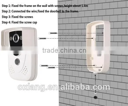 IP55 120 Degree WIFI Video Door Phone support 2 Way Intercom