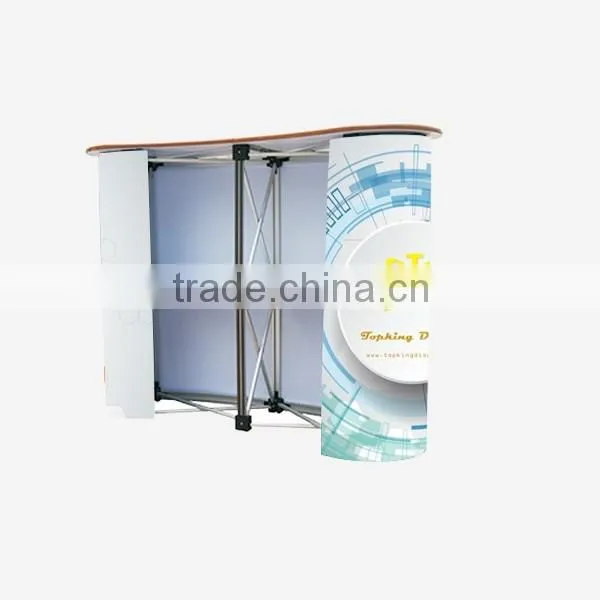 High Quality Wood Board Promotion Table/Exhibition Desk/Pop up Counter/Promotion Counter for Display Stand