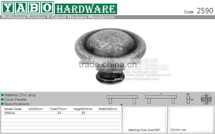 classical round knob for kitchen furniture hardware accessories
