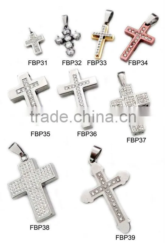 High Quality Stainless Steel Crucifix Pendant