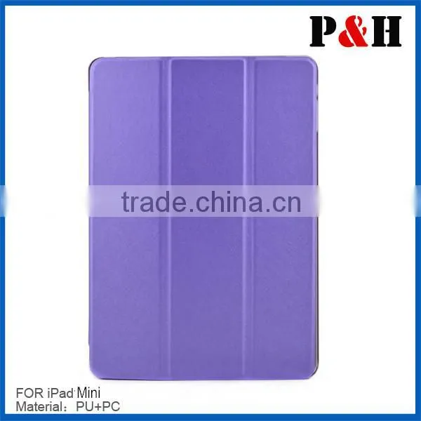 Leather cover case for ipad mini case