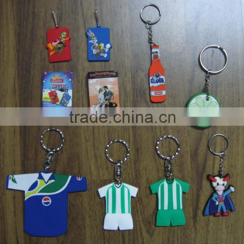 soft pvc keyrings