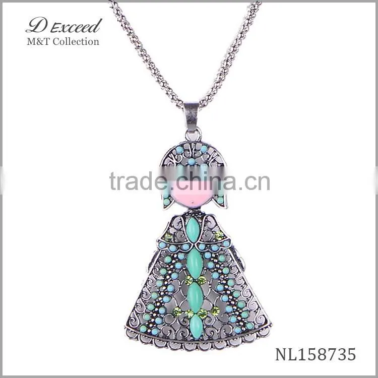 fashion jewelry doll pendant for girls factory direct sale