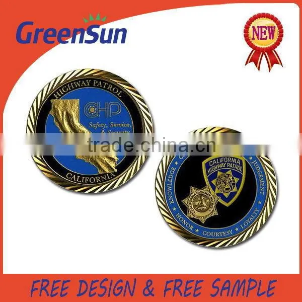 2015 Wholesale Professional Design gold plated us coin