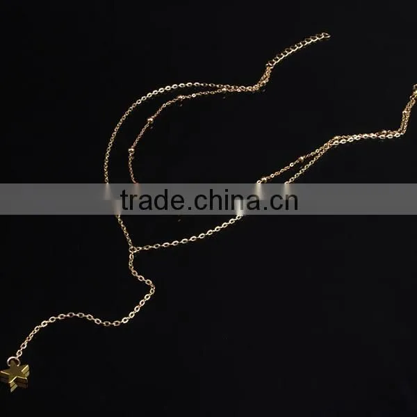 star beads tassel long gold necklace designs, plain gold necklace