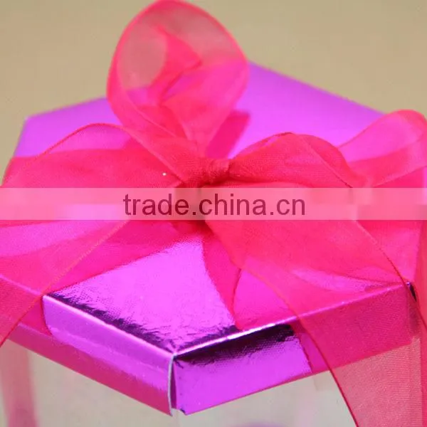 gold high-end paper packaging box with PVC