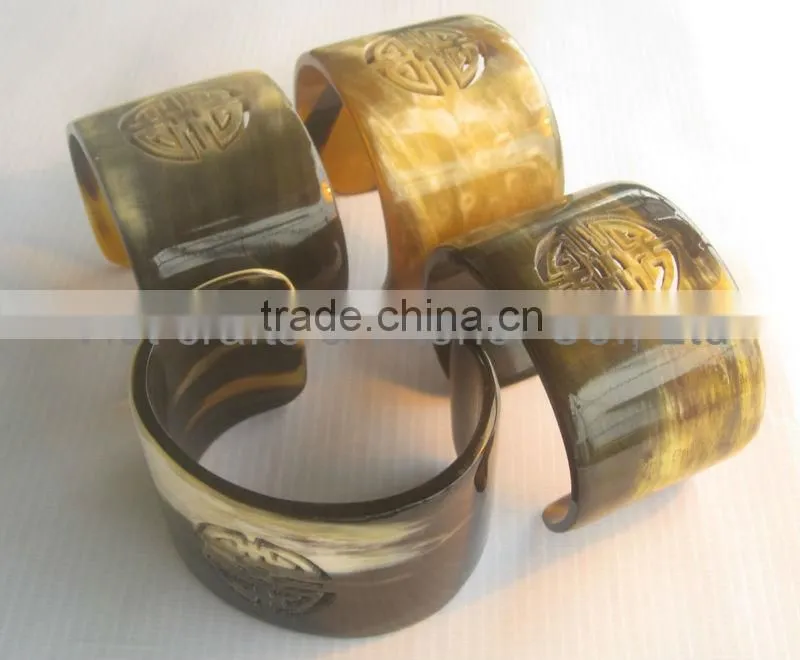 Horn bangle, horn bracelet, horn jewelry - Buffalo horn