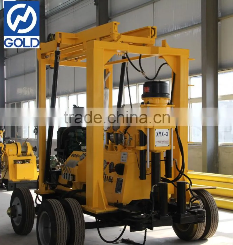 Efficient multi-founctional trailer type rotary drilling rig