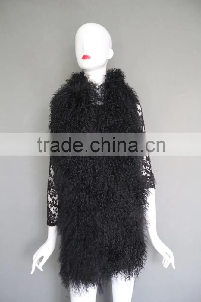 Big fur tibet lamb scarf colorful scarf warm winter scarf long fur scarf for 2016 winter fashion
