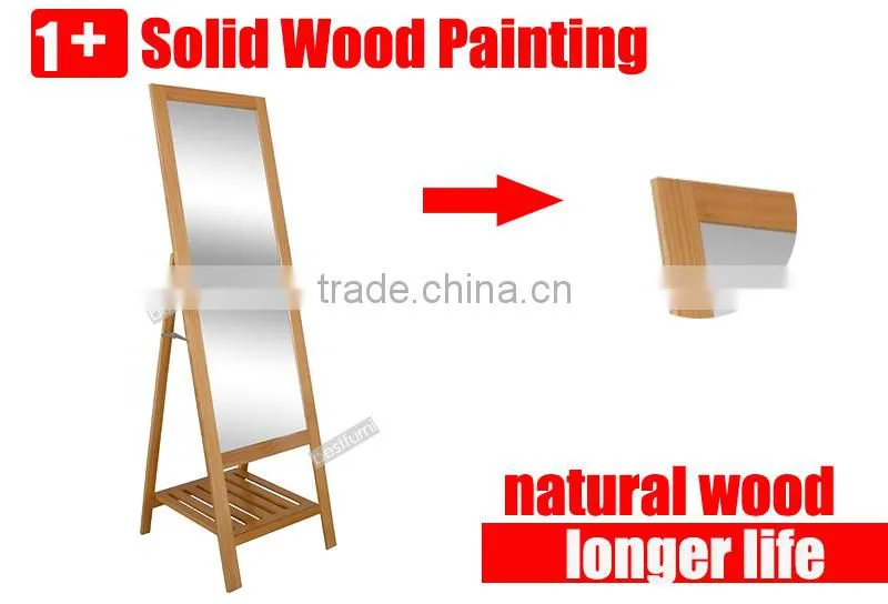 Free Standing floor length mirrors Solid Wood Frame
