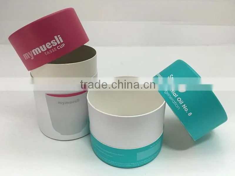 Custom food grade paper box cylinder packaging box