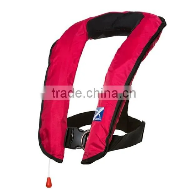 CE approved polyester+nylon oxford jet ski inflatable life jackets low price