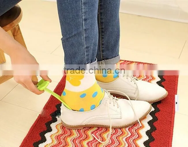 Colorful Printed Plastic Shoe Horns/plastic shoe horn/ custom shoe helpers