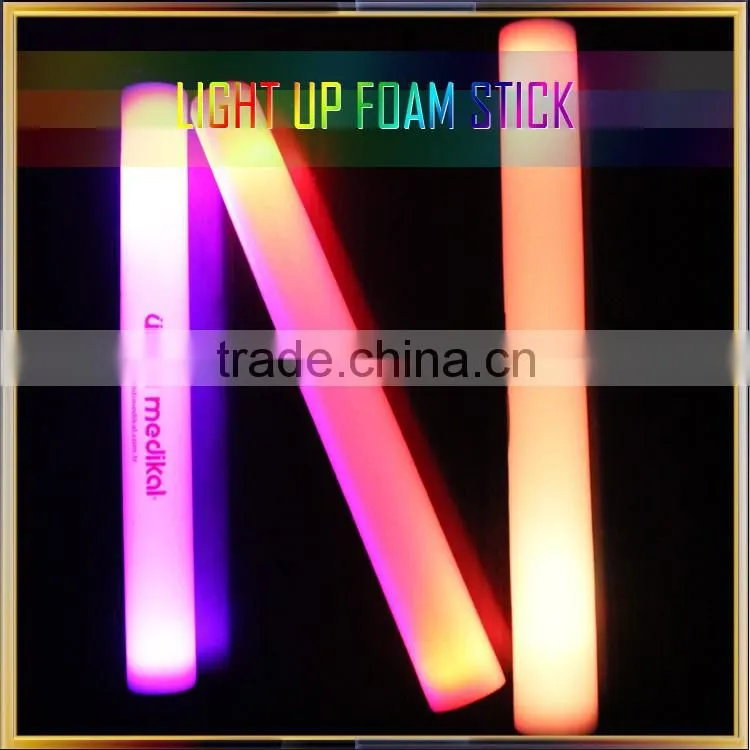 Light up LED Flashing foam Stick, KED foam golw baton