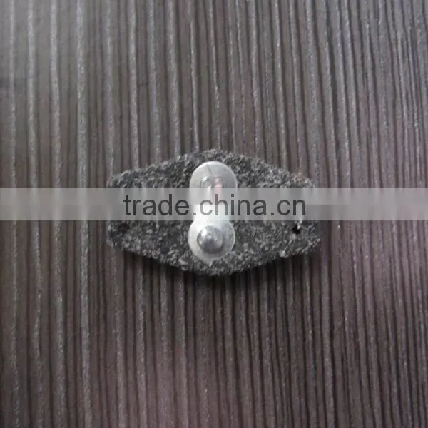 Small Piece of Black Leather Label for Garments