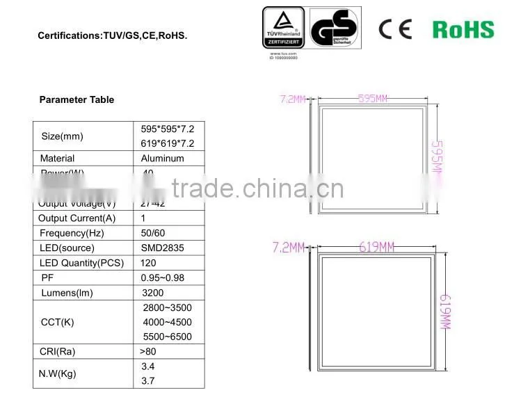 stiibmy zavesny stiibmy LED panel 600 x 600mm 30W , 600 x 600mm LED panel IP 44