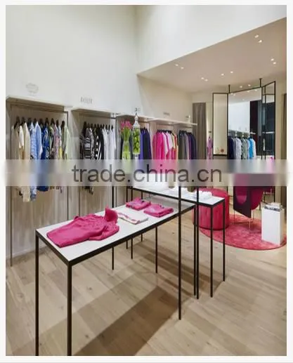 Stainless steel wooden display stand display shelves