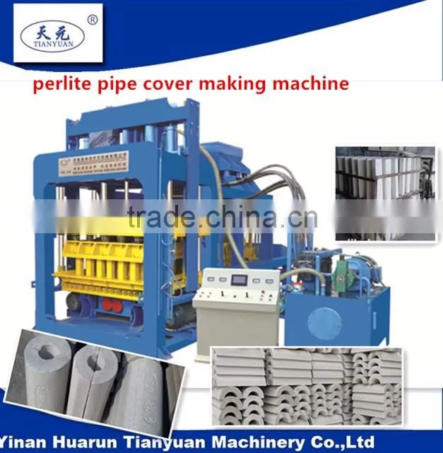 heat insulation and waterproof expanded perlite pipe making machine