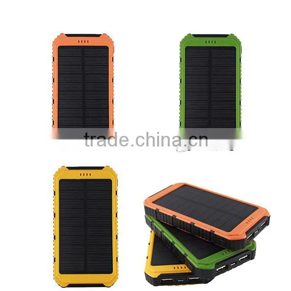 Universal Dual USB 6000mAh Solar Charger With LED Torch Light