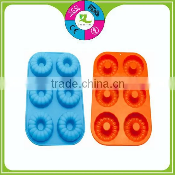 Reusable bakeware donut shape silicone mold