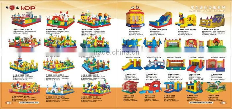 Outdoor inflatable equipment,outdoor inflatable playground bouncing castles for children