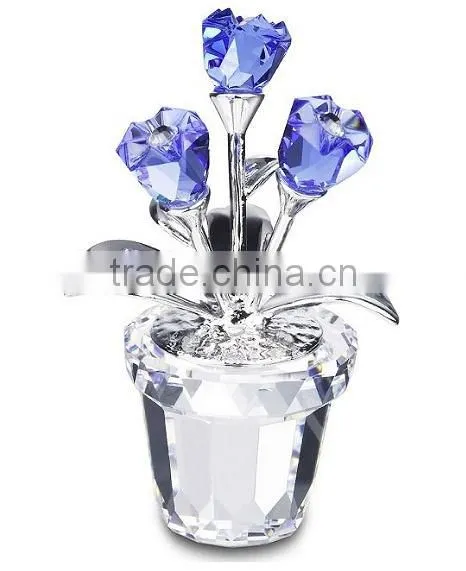 2016 Hot sale and colorful K9 crystal flower