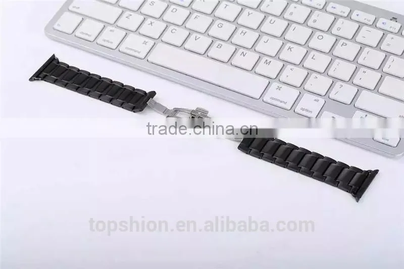 Luxury metal watch strap for apple watch with adapter, wholesale China