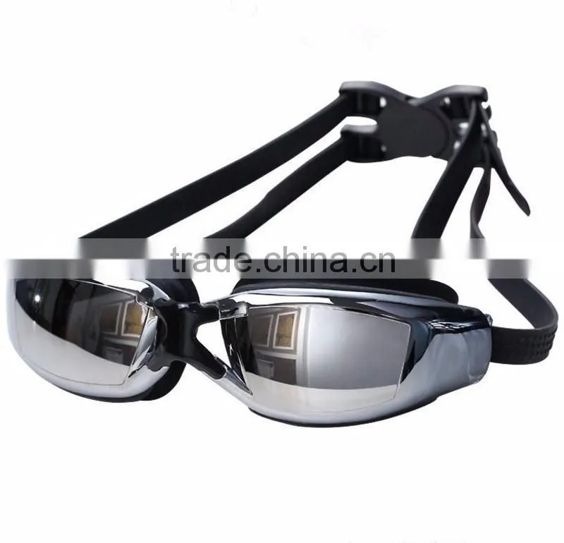 Coool design electroplated waterproof swimming goggles anti fog swimming glasses for adults