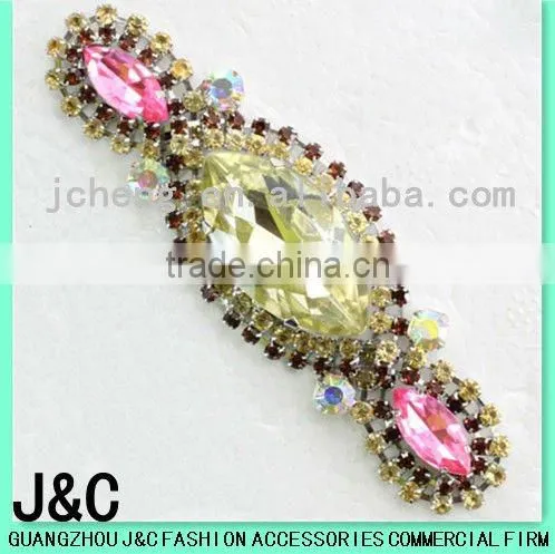 resin stone with rhinestone lady fashion shoes ornaments